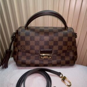 Louis Vuitton Brown Checkered Satchel